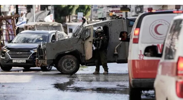 A Palestinian young man was martyred in an airstrike by the occupation on a vehicle in the eastern neighborhood of Jenin.
