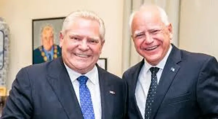 After two months of their meeting... Ford: "Very happy" with the selection of Walz for the position of vice president