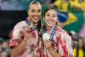 The Toronto duo wins the silver medal in women's beach volleyball after losing in the final against Brazil.