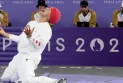 Canadian Phil Kim wins the gold medal in "Rhythmic Dance Sport" at the Paris Olympics