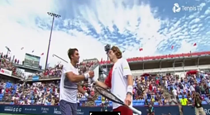Rublev knocks Tsitsipas out of the Canada Open.