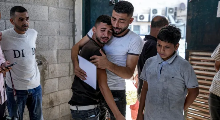 Israeli airstrikes on Gaza leave children without fathers and fathers without children.