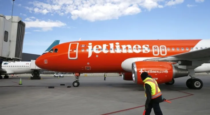 Canadian airline "Jetlines" halts operations and plans to protect creditors