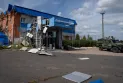 Ukrainian forces leave behind tremendous destruction in the Russian operation.
