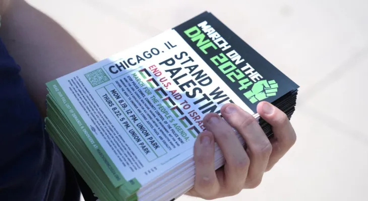 Thousands of activists in Chicago are preparing for the Democratic convention to call for a ceasefire in Gaza.