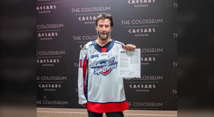 "Windsor Spitfires" welcomes star Keanu Reeves to its roster.
