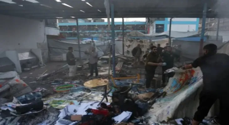 L'occupation bombarde une école abritant des déplacés au nord du camp de Al-Nusirat