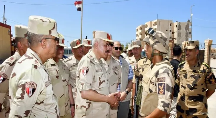 In a surprise visit with significance... The Chief of Staff of the Egyptian Army arrives at the border with Gaza.