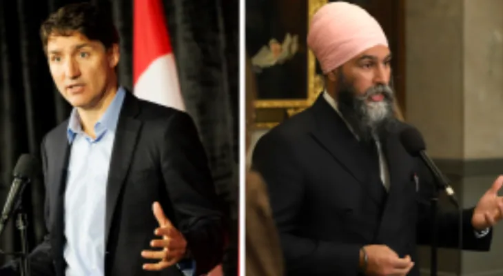 Jagmeet Singh announces his party's withdrawal from the alliance with the Liberals.