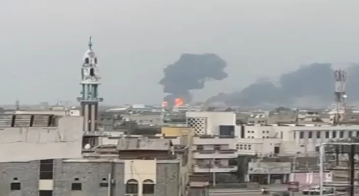 attaque aérienne israélienne à grande échelle contre des cibles houthis au Yémen
