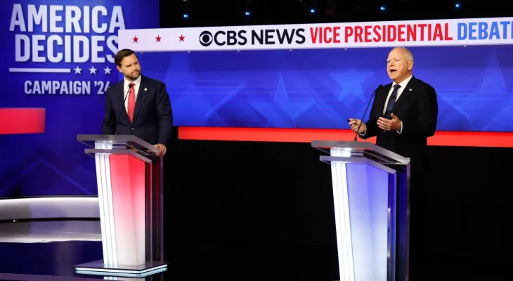 Débat du vice-président : confrontation intense entre Walz et Vance sur la crise au Moyen-Orient
