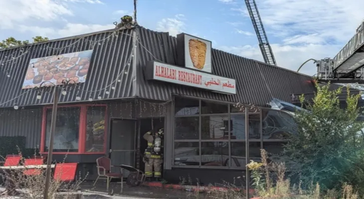 Ottawa: Fire at the Halabi restaurant on Bank Street