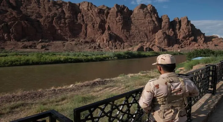 The killing of 10 border guard members in a terrorist attack southeast of Iran.