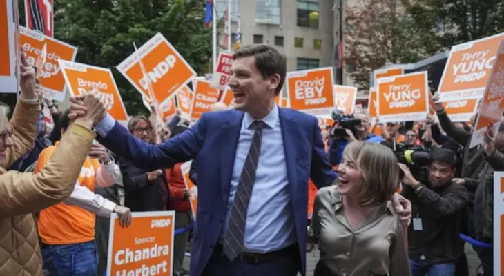 British Columbia: The New Democratic Party retains power