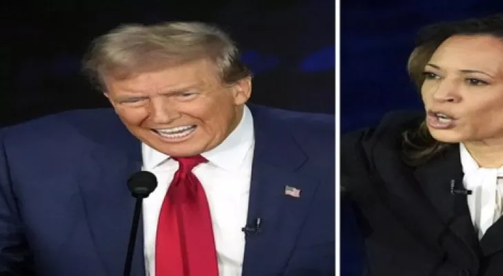 On the big election day, what do Trump and Harris do?