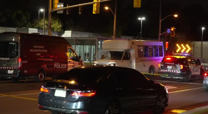 Toronto: A pedestrian is seriously injured after being hit by a bus driver.