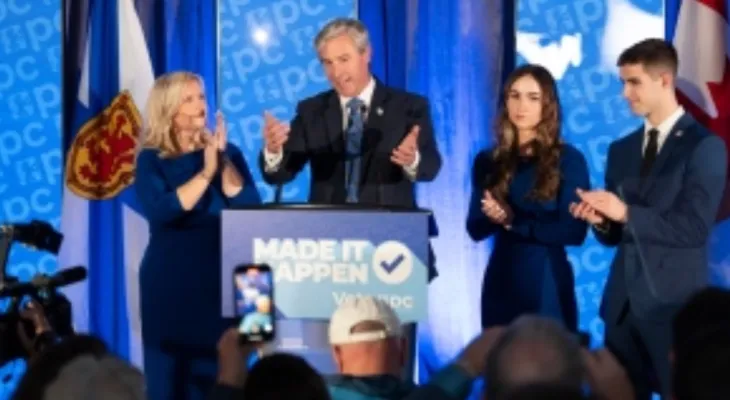 Nova Scotia: The Progressive Conservative Party wins a second victory