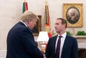 Trump and Mark Zuckerberg in an extraordinary and surprising meeting after the former's ban on the Facebook platform.