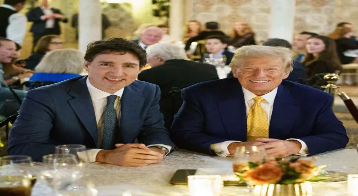Lors d'un dîner d'affaires, Trudeau discute du commerce et des frontières avec Trump et le remercie