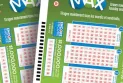 The "Lotto Max" lottery prize of $80 million is divided between two provinces.