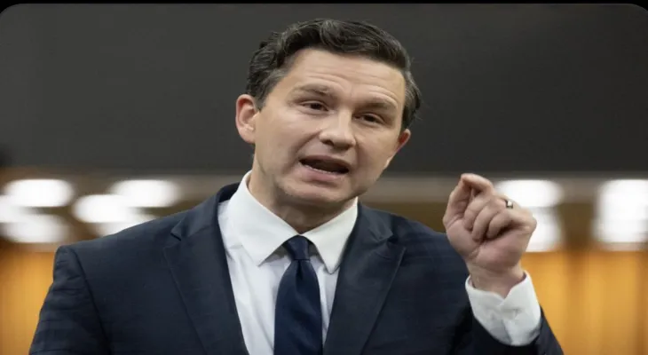 Pierre Poilievre, the leader of the Canadian opposition, delivers a harsh message to Prime Minister Trudeau.