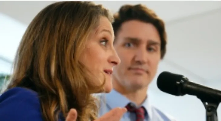 Christia Freeland's resignation plunges Trudeau's government into an unprecedented crisis and calls for his resignation.