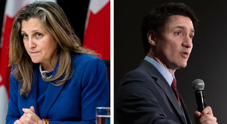 The sudden resignation of Canadian Finance Minister Chrystia Freeland puts Trudeau's government in a political predicament.