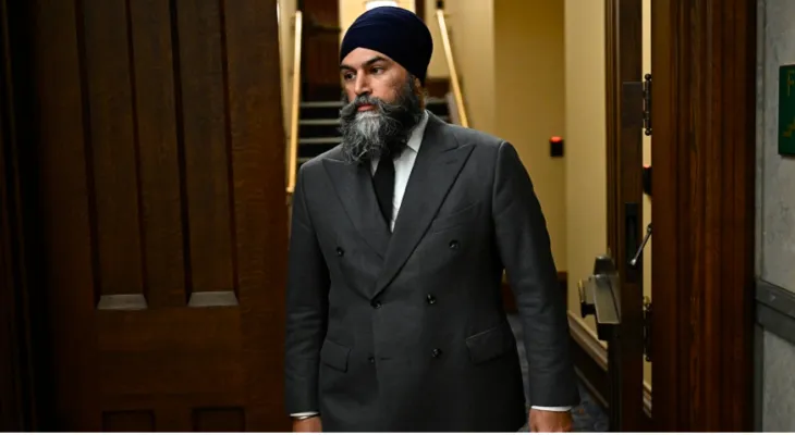 Le chef du Nouveau Parti démocratique Jagmeet Singh annonce la présentation d'une motion de censure contre le gouvernement Trudeau