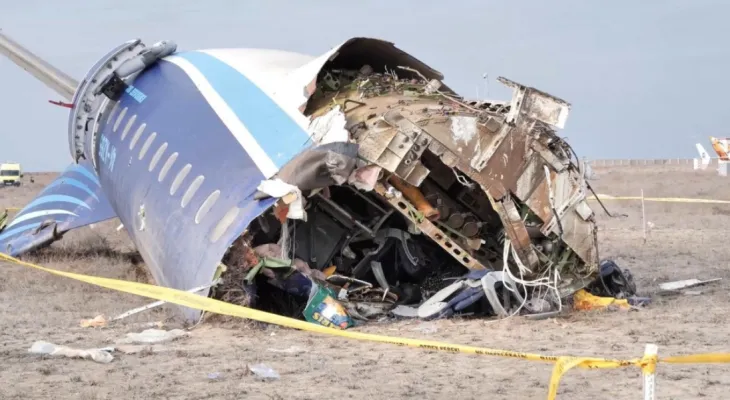 Days before the end of the year... an Azerbaijani plane crashed near the city of Aktau in Kazakhstan, killing 38 people.