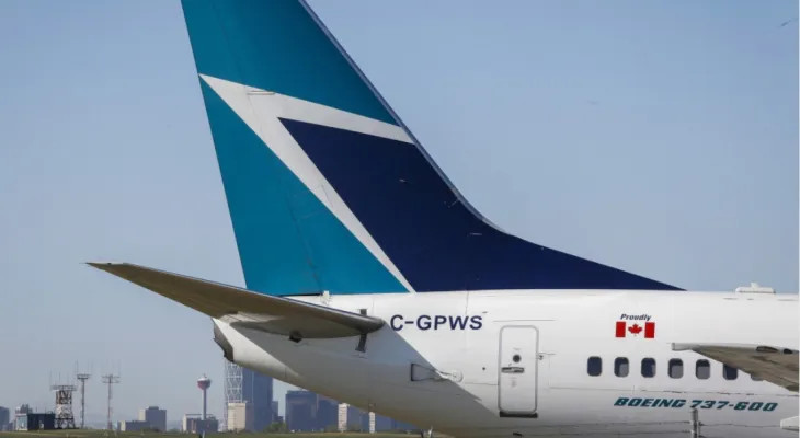 Calgary : une femme fait face à une accusation de vandalisme après un incident à bord d'un avion WestJet