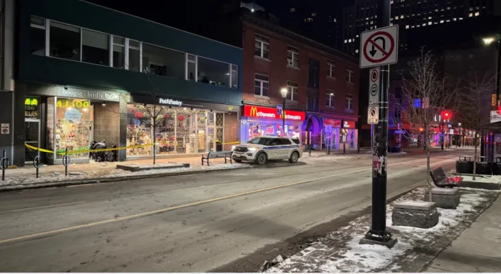 Death of a homeless man on the streets of Ottawa due to the severe cold