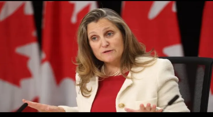 Chrystia Freeland announces her candidacy for the leadership of the Liberal Party of Canada