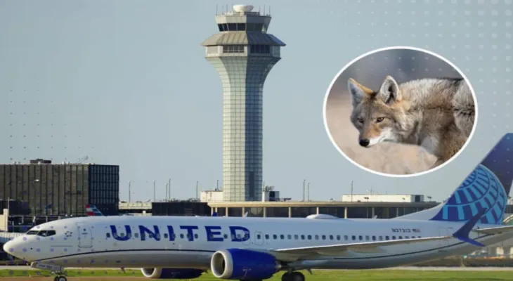 Retour d'un avion de United Airlines à Chicago après avoir percuté un loup au décollage