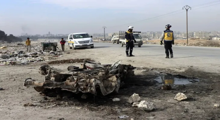 A powerful explosion shakes the Syrian city of Manbij.