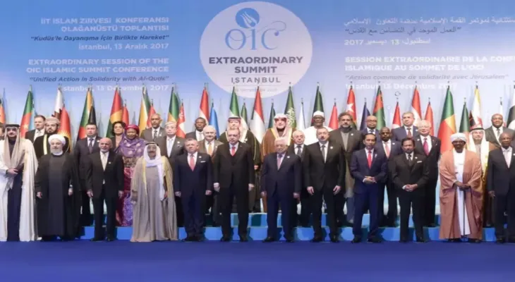 The Organization of Islamic Cooperation condemns Trump's statements regarding the displacement of Palestinians and support for the occupation.