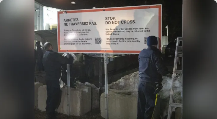 Quebec: Man delivered to the United States after the death of a pregnant immigrant during a border crossing attempt.