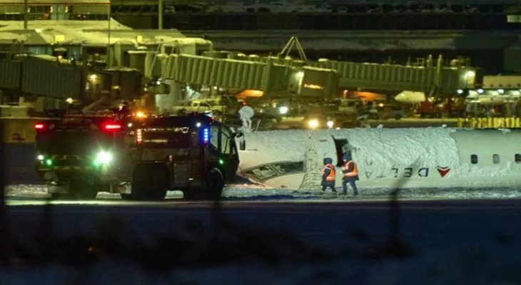 Update: A Delta airline plane crashed while landing at Toronto airport, injuring 15 people.