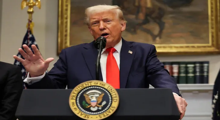 The United States imposes tariffs on Canada and Mexico, and Canada vows to take retaliatory measures.