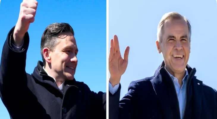 A new poll gives liberals a six-point lead over conservatives ahead of the federal election.