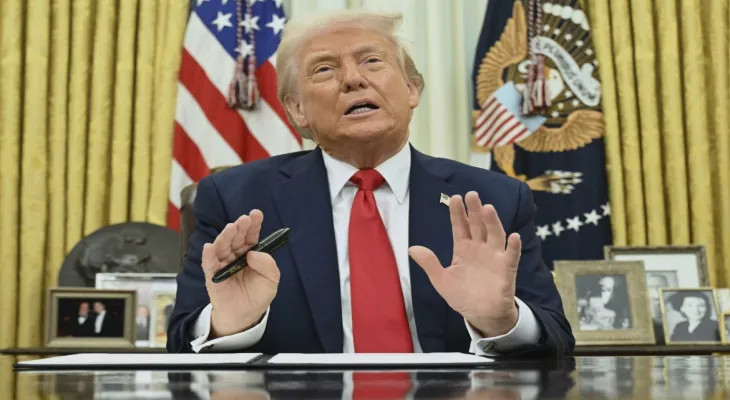 Trump: "Today we declare our economic independence" as the new tariffs go into effect