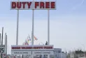 Sharp decline in sales for duty-free shops due to Canadians' reluctance to travel to the United States.