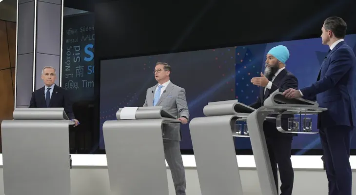 Les dirigeants des partis fédéraux s'affrontent dans le deuxième débat des chefs en anglais