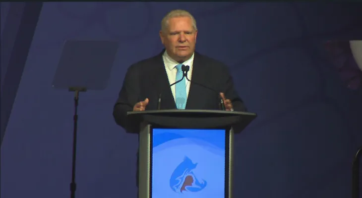 Ontario's Premier urges Canadians to "fight like we've never fought before" in the face of Trump's interventions.