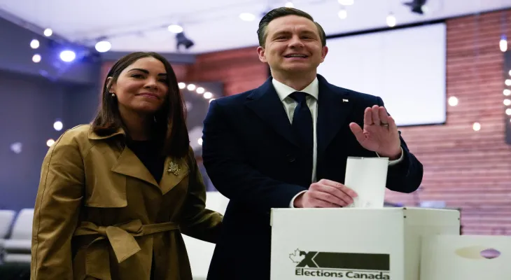 A significant development in the Canadian political scene… the leader of the Conservative opposition loses his parliamentary seat in the electoral battle.