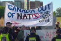 Arrest of 11 protesters outside the Defence Industries Exhibition in Ottawa amid anti-gun protests.