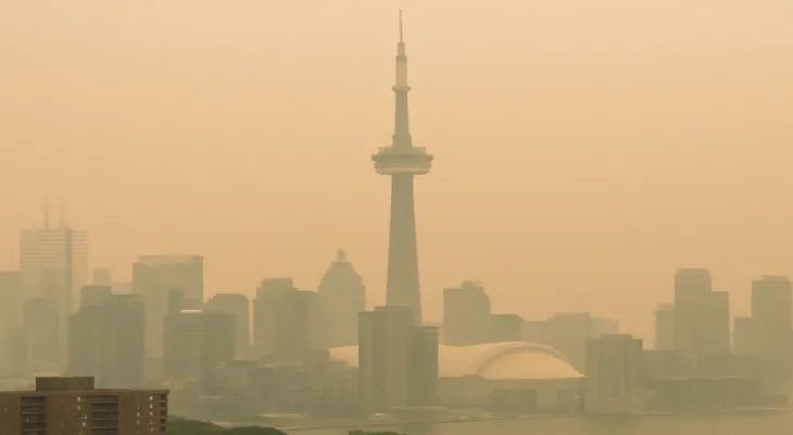 Toronto – Continued heatwave and deterioration of air quality to record levels